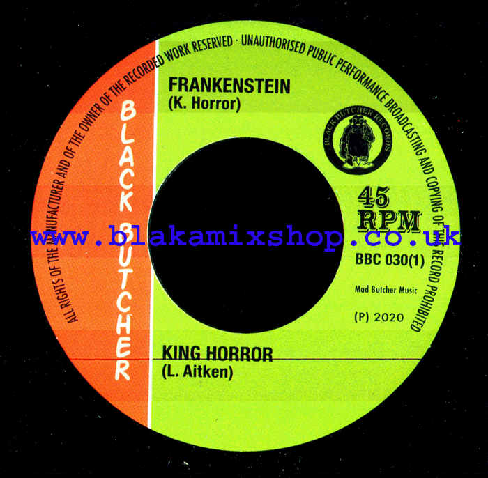 7" Frankenstein/I Can't Stand It KING HORROR/WINSTON GRIEVY