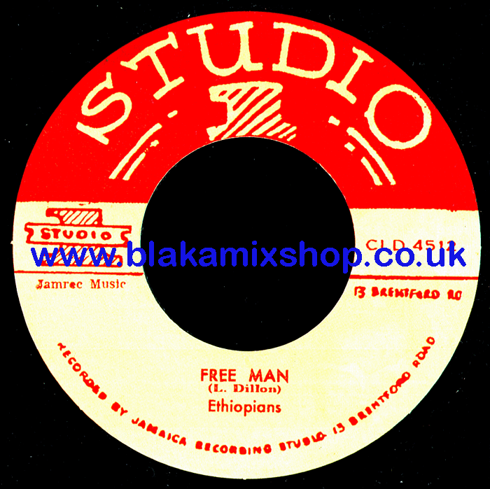 7" Free Man/Shanty Town ETHIOPIANS/SOUL BROTHERS