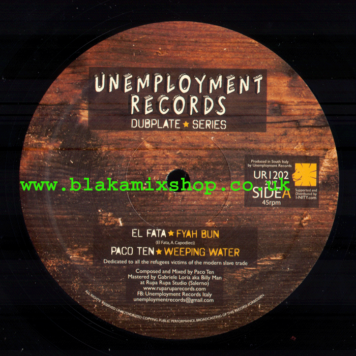 12" Fyah Bun/Jah Call EL FATA/PACO TEN/HORNSMAN COYOTE/PACO &