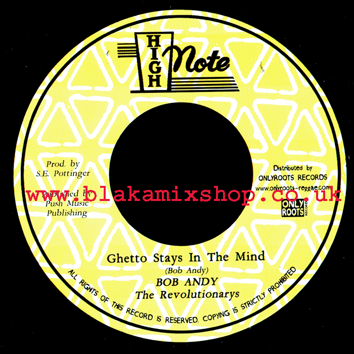 7" Ghetto Stays In The Mind/Dub BOB ANDY