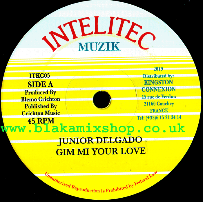 7" Gim Mi Your Love/Version JUNIOR DELGADO