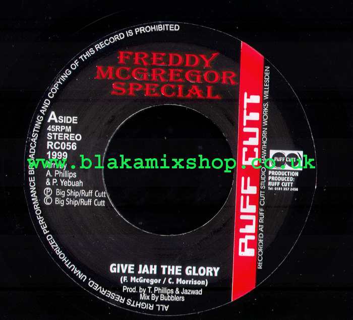 7" Give Jah The Glory/Version- FREDDIE McGREGOR/C. MORRISON