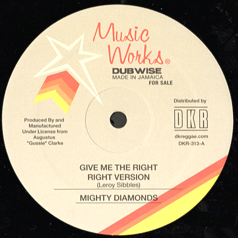 12" Give Me The Right/Give Me The Right Dubplat- MIGHTY DIAMONDS