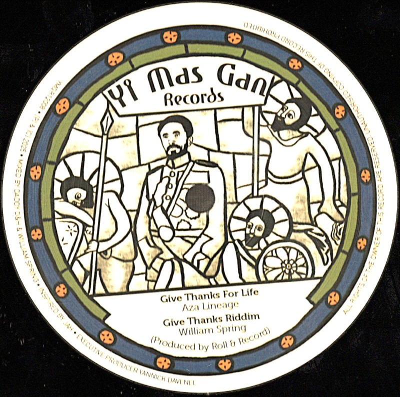 12" Give Thanks For Life/Badman Horns- AZA LINEAGE/BENYAH