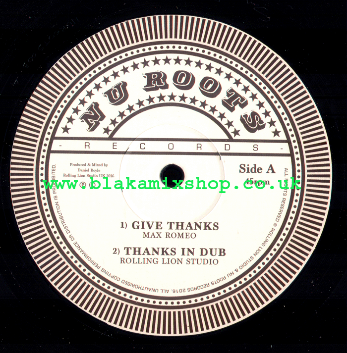 12" Give Thanks/Dry Back MAX ROMEO/LEE PERRY/VIN GORDON