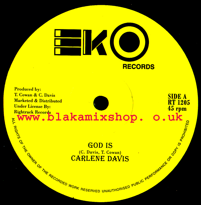 12" God Is/Version CARLENE DAVIS