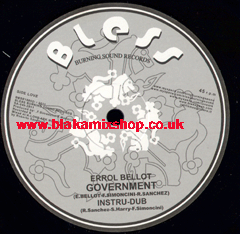 10" Government/Gunman City ERROL BELLOT/SAMMY GOLD