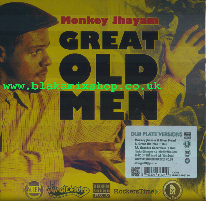 7" Grandes Guerreiros/Great Old Men MONKEY JHAYAM/ALIEN DREAD