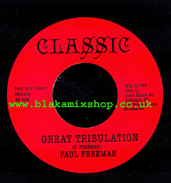 7" Great Tribulation/Version PAUL FREEMAN