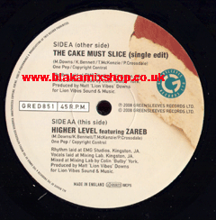 10" Higher Level/The Cake Must Slice ZAREB