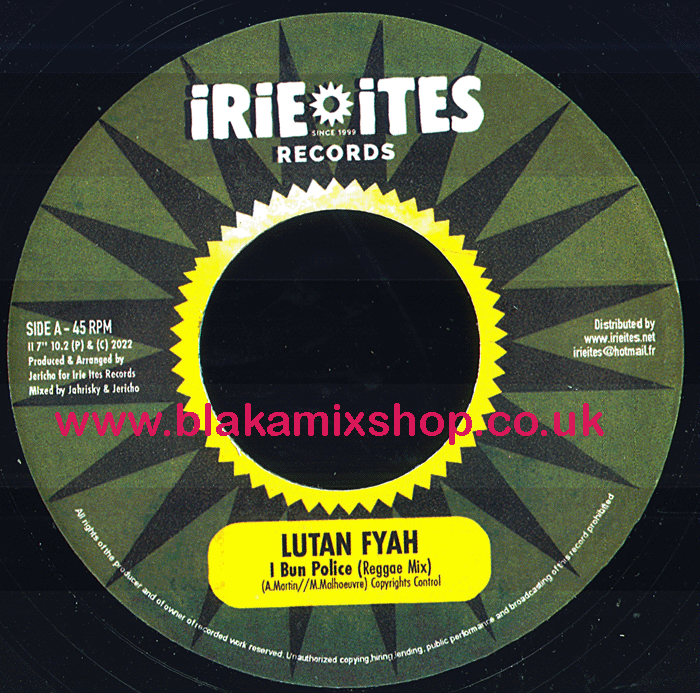 7" I Bun Police/She Loves Money LUTAN FYAH/KONSHENS