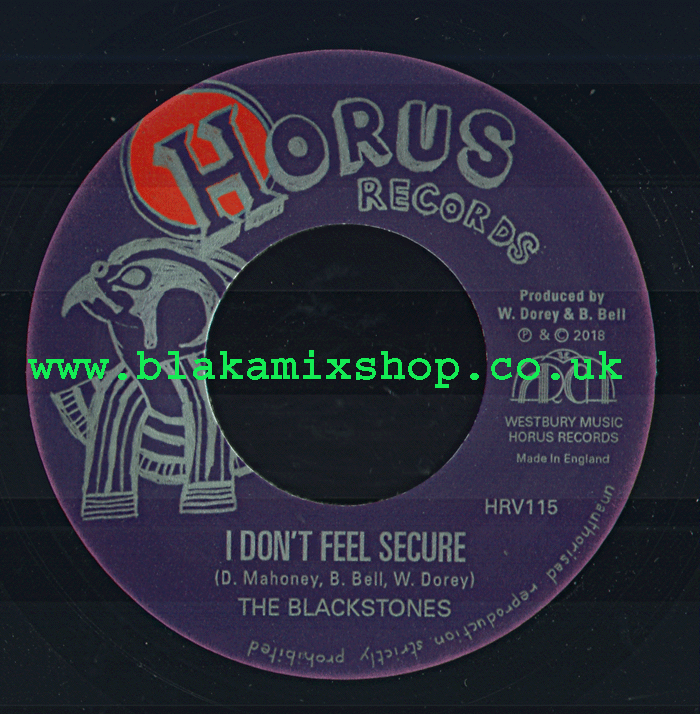 7" I Don't Feel Secure/Dub THE BLACKSTONES