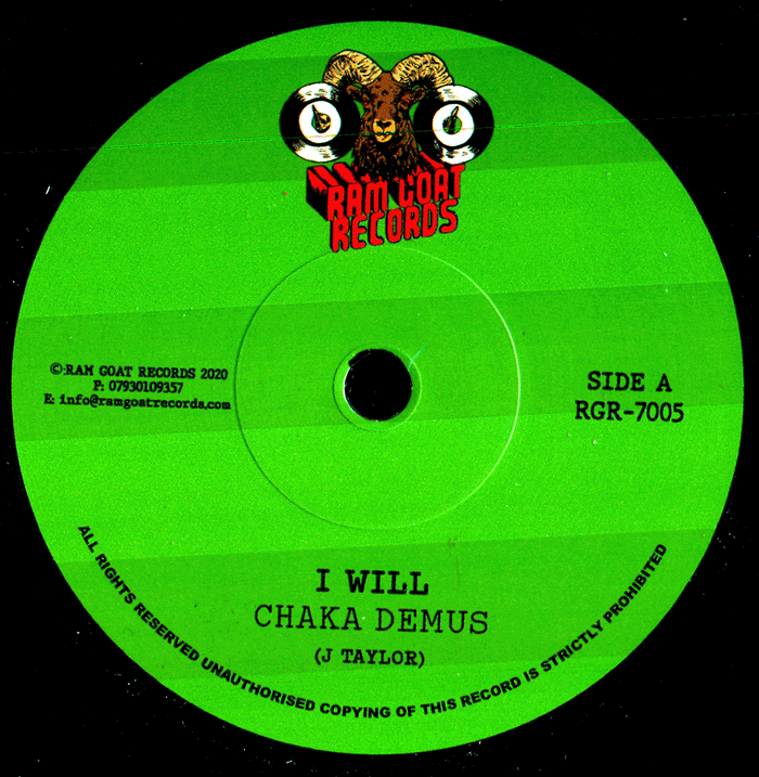 7" I Will/Version- CHAKA DEMUS/ADAM PRESCOTT