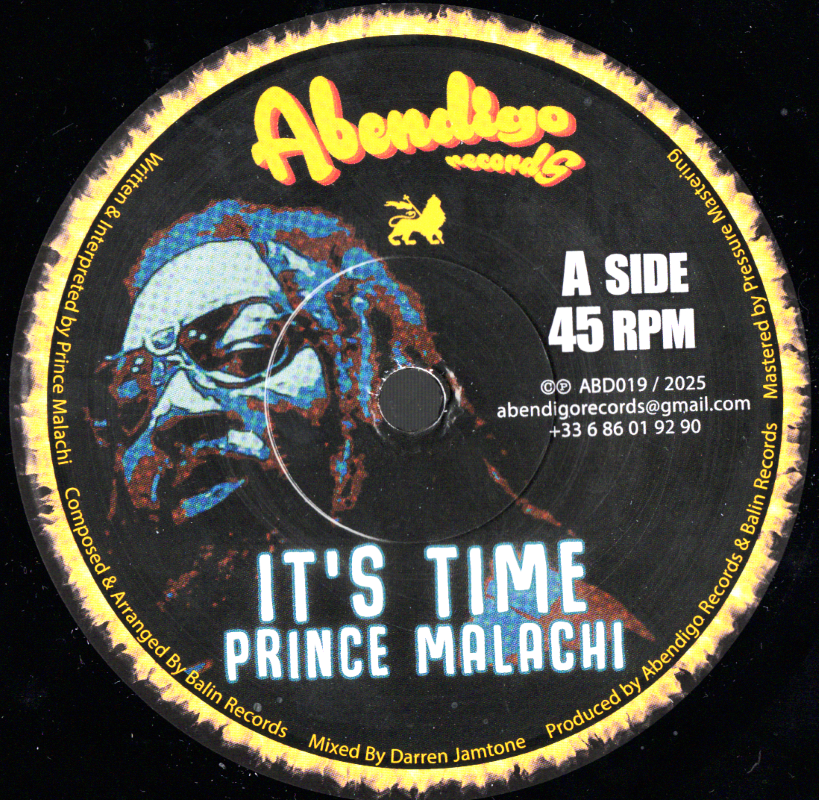 7" It's Time/Dub- PRINCE MALACHI