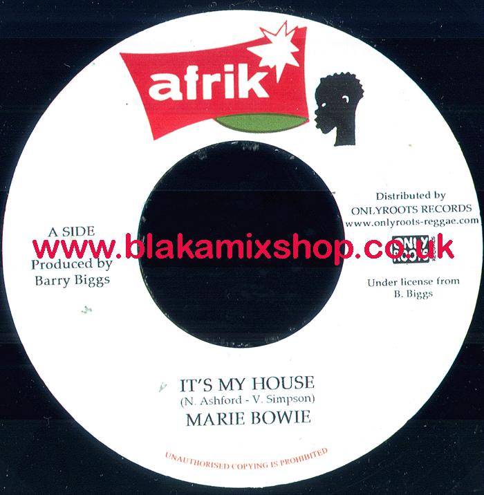 7" It's My House/Dub MARIE BOWIE