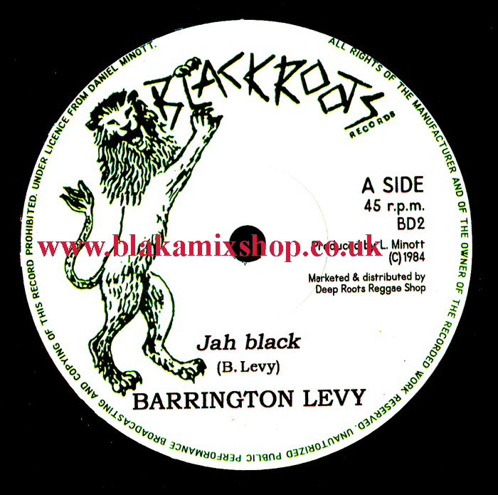 7" Jah Black/Dub BARRINGTON LEVY