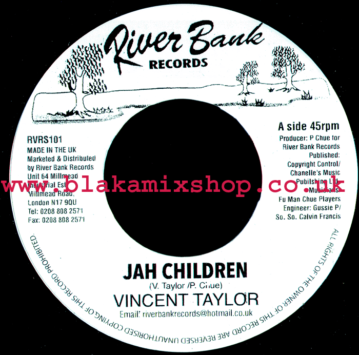 7" Jah Children/Version VINCENT TAYLOR/FU MANCHUE PLAYERS