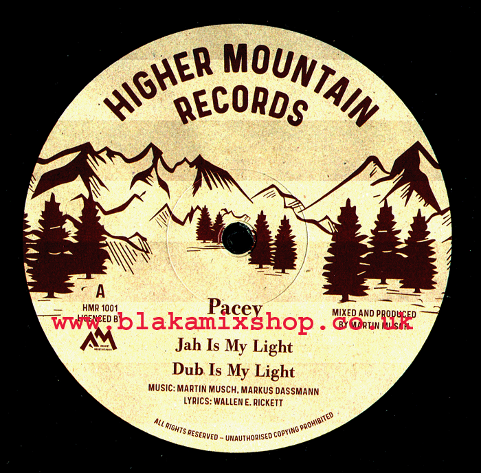 10" Jah Is My Light/Movin On PACEY/ROBERT DALLAS