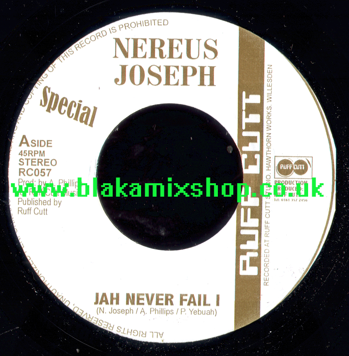 7" Jah Never Fail I/Adowa Triumph NEREUS JOSEPH/DEAN FRASER