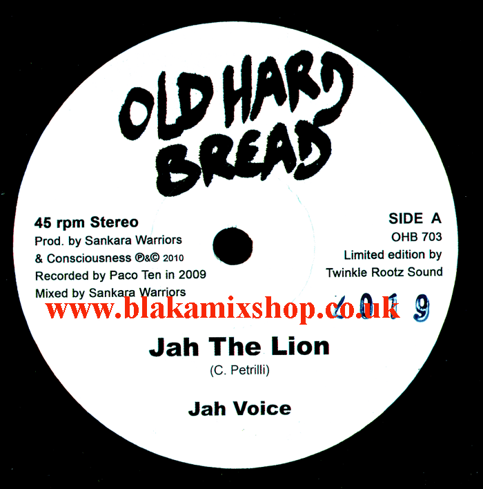 7" Jah The Lion/Instrumental JAH VOICE