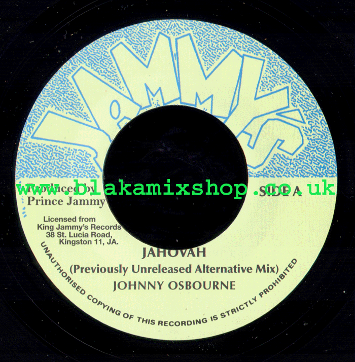 7" Jahovah/Dub- JOHNNY OSBOURNE