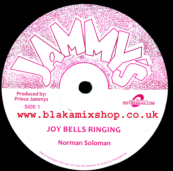 12" Joy Bells Ringing/Unity Call NORMAN SOLOMON/THE JAYS