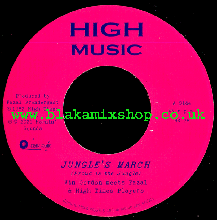 7" Jungle's March/Jungle's Dub VIN GORDON meets FAZAL