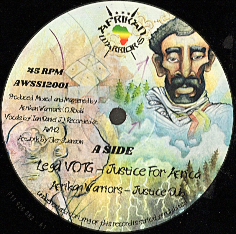 12" Justice For Africa/Canabis- AFRICAN WARRIORS