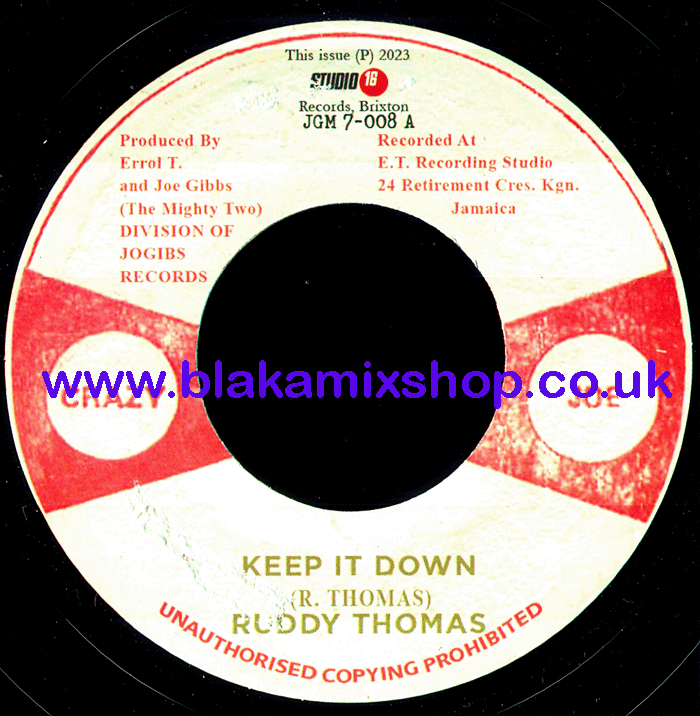 7" Keep It Down/Version RUDDY THOMAS