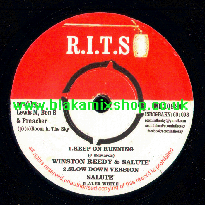 7" Keep On Running/Skalute WINSTON REEDY & SALUTE/SALUTE ft. J