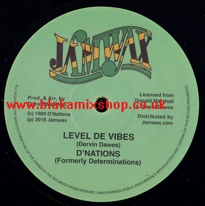 12" Level De Vibes/Vibes Version D'NATIONS & FIREHOUSE CREW