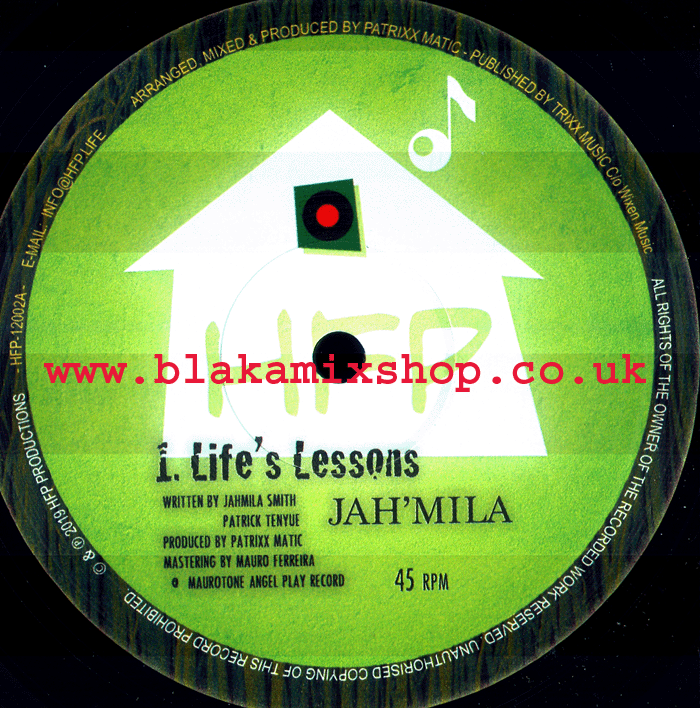 10" Life's Lessons/Dub JAH'MILA/PATRIXX MATIC