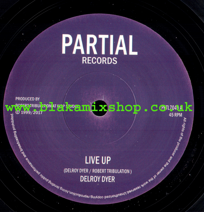 7" Live Up/Dub DELROY DYER