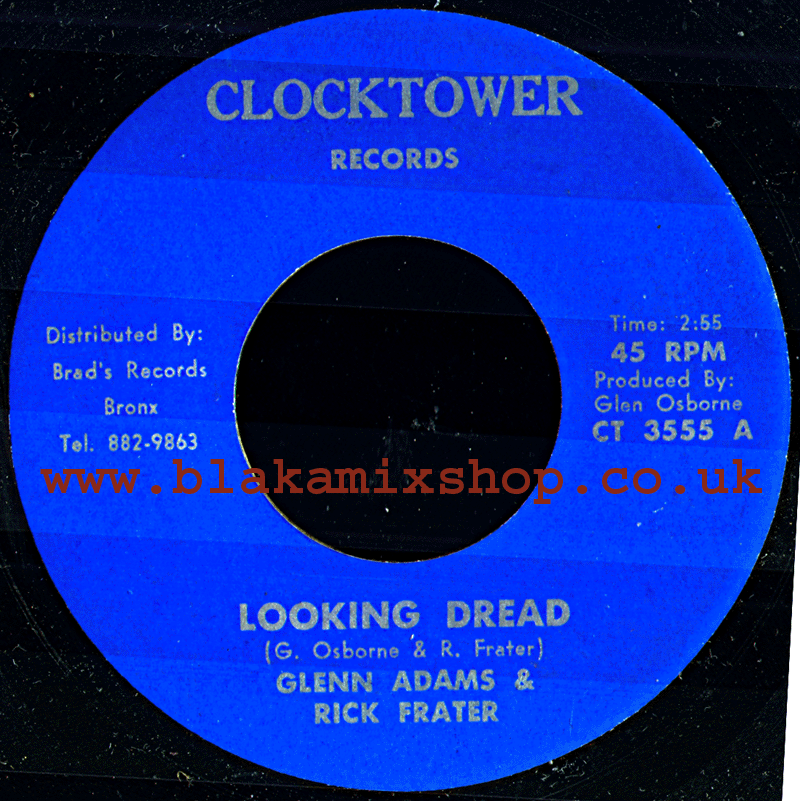 7" Looking Dread/Dread Version- GLENN ADAMS & RICK FRATER