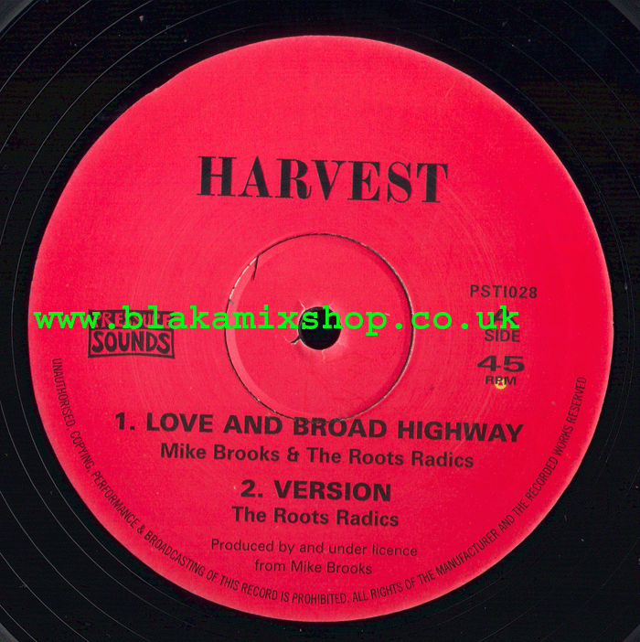10" Love And Broad Highway/Long Long Time- MIKE BROOKS/THE ROOT