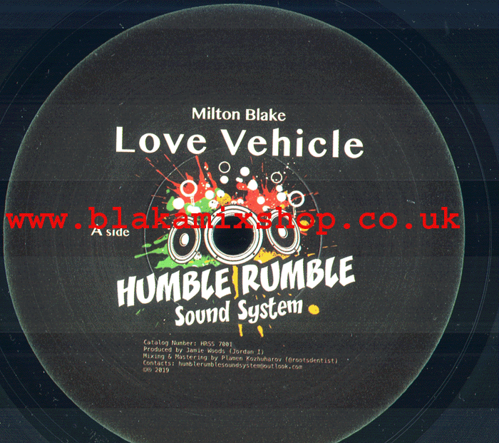 7" Love Vehicle/Dub MILTON BLAKE