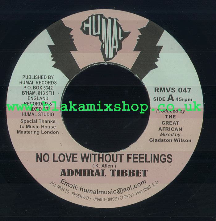 7" No Love Without Feelings/Version ADMIRAL TIBBET