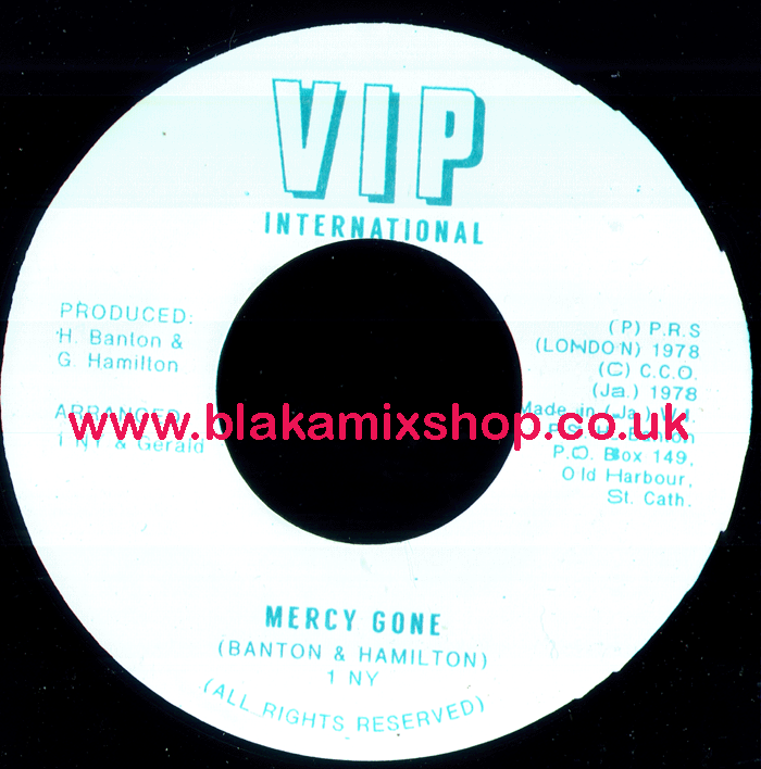 7" Mercy Gone/Version BANTON & HAMILTON