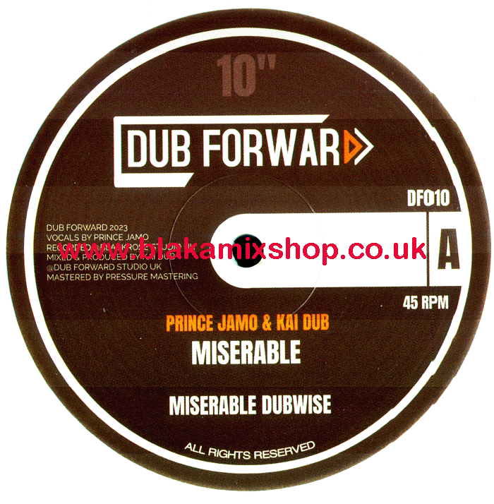 10" Miserable/The Peoples Rights PRINCE JAMO & KAI DUB/KAI DUB