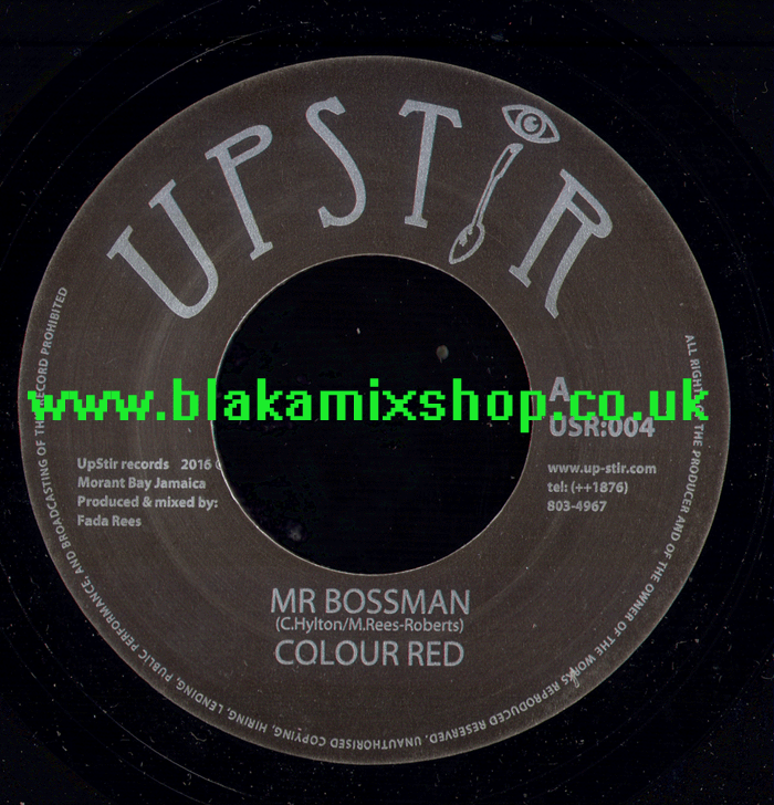 7" Mr Bossman/Dub COLOUR RED