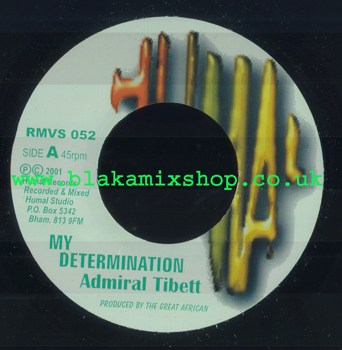 7" My Determination/Determination Ridim ADMIRAL TIBBET