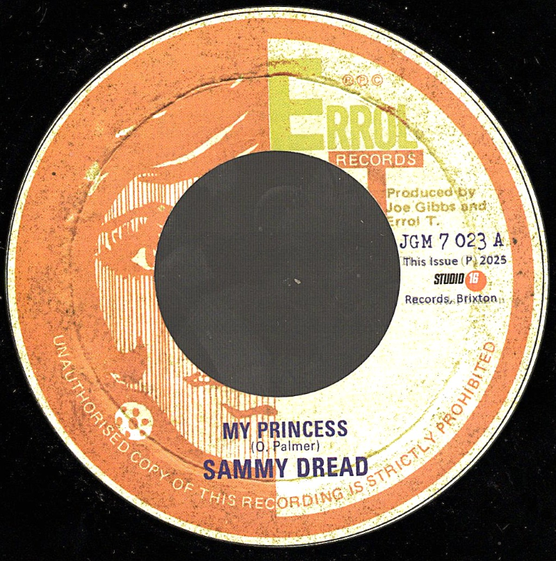 7" My Princess/Version- SAMMY DREAD/JOE GIBBS & The professional
