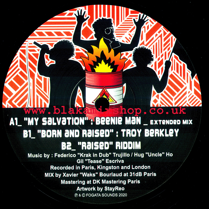 10" My Salvation/Born And Raised BEENIE MAN/TROY BERKLEY