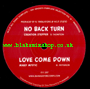 10" No Back Turn/Love Come Down CREATION STEPPER/MIKEY MYSTIC