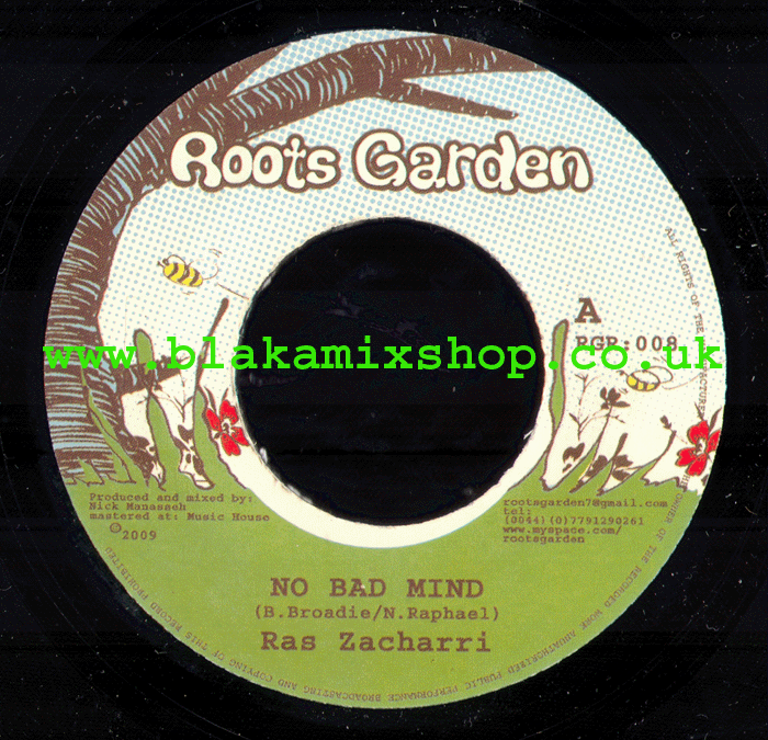 7" No Bad Mind/Version RAS ZACHARRI