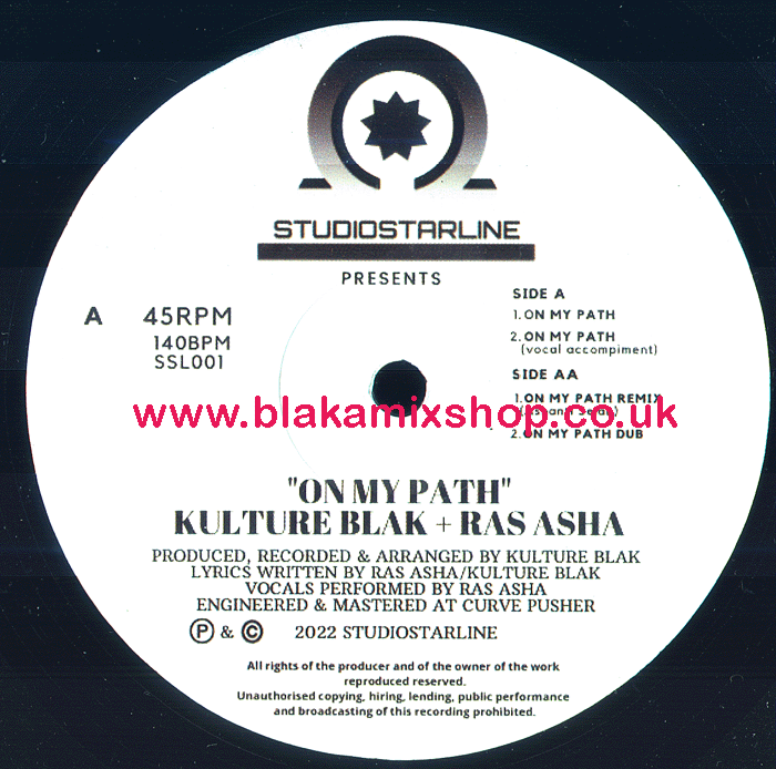 12" On My Path/On My Path [Remix] KULTURE BLAK & RAS ASHA/ASHA