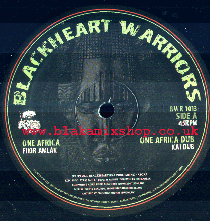 10" One Africa/Three Wicked Men FIKIR AMLAK