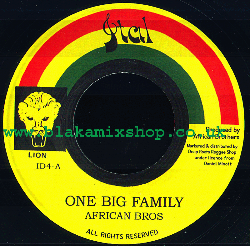 7" One Big Family/Version- AFRICAN BROTHERS