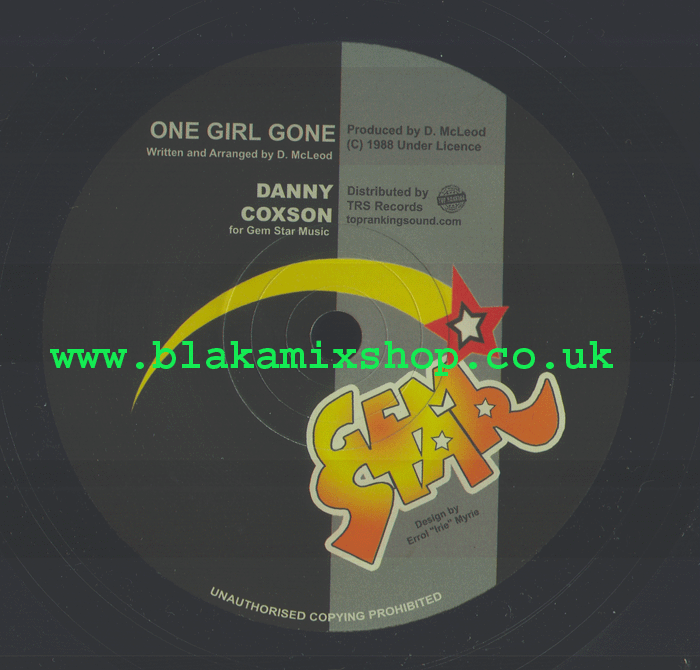 7" One Girl Gone/Version DANNY COXSON