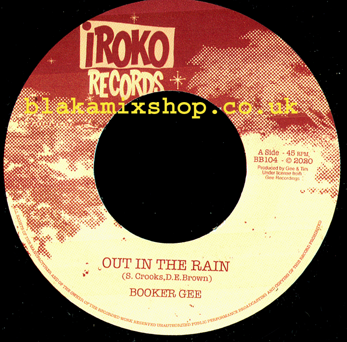 7" Out In The Rain/Version BOOKER GEE